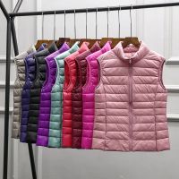 ◈ Down Jacket Soft Waistcoat Warm Puffer Female Top Outwear 8XL