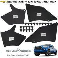 Mud Flaps Splash Guards Mudflaps Fender Liners Shield Seal สำหรับ Toyota Tacoma 05-20 5375-05060 537505060 53883-04010 5388304010