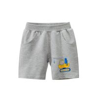 Children Short Pant Crane Gray Casual Solid Cotton Shorts Boys Clothing Kids Pant