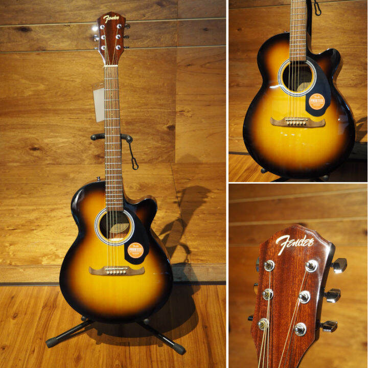 Fender FA135CE Concert Acoustic Electric Guitar, Sunburst Lazada
