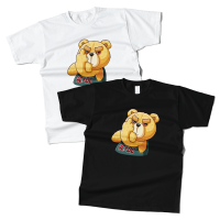 เสื้อยืดลายหมี TEDDY BEAR  เสื้อยืดคอกลม เสื้อยืดแขนสั้น Cotton 100%