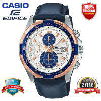 Edifice EFR539 Chronograph ผู้ชายนาฬิกาแฟชั่น100M กันน้ำกันกระแทกและกันน้ำปฏิทินอัตโนมัติเต็มรูปแบบสแตนเลส Mens ควอตซ์นาฬิกาข้อมือ EFR-539L-7C