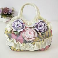 Superior Home Shop Cloth Womens Retro Large Capacity Flower Lace Handbag Dinner Etiquette Bag