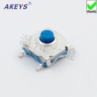 New Product 10PCS TS-I010 7*7 Waterproof Dustproof Tact Switch SMD 4 Pin Pressure Switch Blue Button