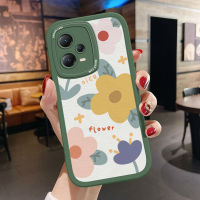 เคสโทรศัพท์สำหรับ Redmi Note 12 5G Xiaomi Poco X5 5G 5G สาวๆผิวบางน่ารักรู้สึกดอกไม้สวยงามหลังหนังเคสนิ่มซิลิโคน PU ปกหนังเคสโทรศัพท์