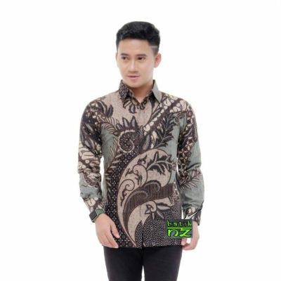 Batik Shirt Men Long Sleeve BIG SIZE JUMBO