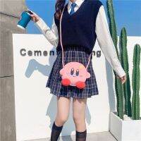 RUUANY Anime Star Kirby ของขวัญเด็กผู้หญิง กระเป๋าเครื่องสำอาง กระเป๋า เครื่องประดับ ชมพูหวาน ถุงเงิน กระเป๋า Messenger เคอร์บี้ สตาร์ เคอร์บี้ กระเป๋าผ้ากำมะหยี่