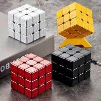 ของเล่นคิวบ์3X3เมทัลลิกโลหะปริศนาเหลวไหลโลหะรุ่น Rubic Hungarian รุ่น Speed เพื่อให้3X3x3