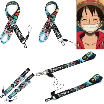 ONE PIECE Luffy Credential Holder Keychains Neck Lanyard For Pass Card  Credit Card Holder Cosplay Anime Accessories