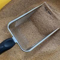 【Durable and practical】 Cat litter shovel fine hole shovel feces artifact small hole bentonite ore stainless steel rutin chicken shovel tool cat supplies