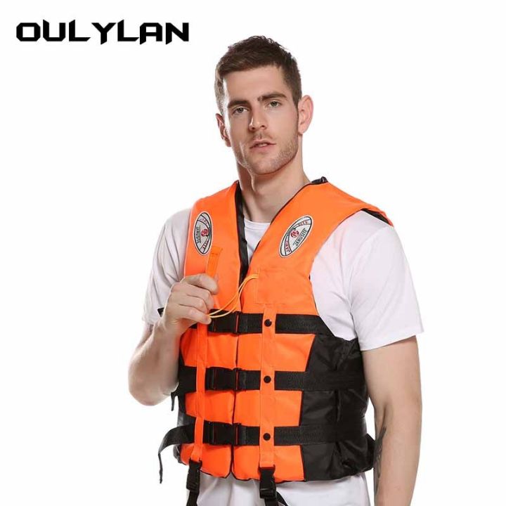 oullan-เสื้อชูชีพสำหรับผู้ใหญ่เสื้อชูชีพ-surf-สกีเรือยนต์เวคบอร์ดสำหรับเรือตกปลาเสื้อกั๊กว่ายน้ำลอยน้ำกู้ภัย