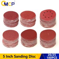 【LZ】✗❐  CMCP 20pcs 125mm/5Inch Sanding Discs Hook Loop Sandpaper Grit 60/80/100/120/240 Round Sandpaper Disk Sand Sheet