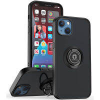 iPhone 14 Case, WindCase Ring Holder Kickstand Matte Back Soft Bumper Hybrid Protective Cover for iPhone 14