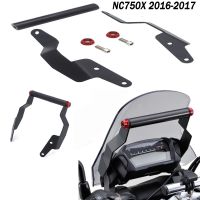 CNC Stand Holder Phone GPS Plate Bracket For Honda NC750X 2016-2017 NC 750 X Black