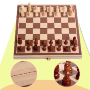 Bộ Cờ Vua Bằng Gỗ + Hộp Đựng Kiêm Bàn Cờ Bộ chơi cờ vua giải trí rèn luyện
