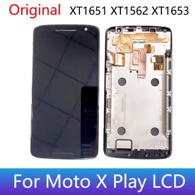 ต้นฉบับ5.5 "สำหรับ Motorola Moto X Play XT1561XT1562หน้าจอดิจิตอลสัมผัสหน้าจอ LCD XT1563สำหรับ Moto XPlay พร้อมกรอบประกอบ