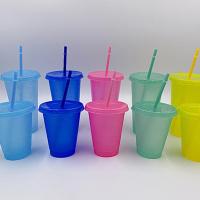 Beautiful Tumbler with Straw Drinking Bottle Translucent Unbreakable Reusable Bulk Tumblers