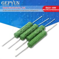 【LZ】 5PCS RX21 10W Wire Wound Resistance 5  1R 10R 100R 1K 10K 12K 15K 18R 20R 22R 24R 27R 30R 33R 36R Resistor