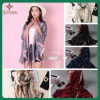 JLY55OZPQ Winter Pashmina Cape Flower Printed Neckerchief Knitted Wrap Lady Shawl Women Scarves