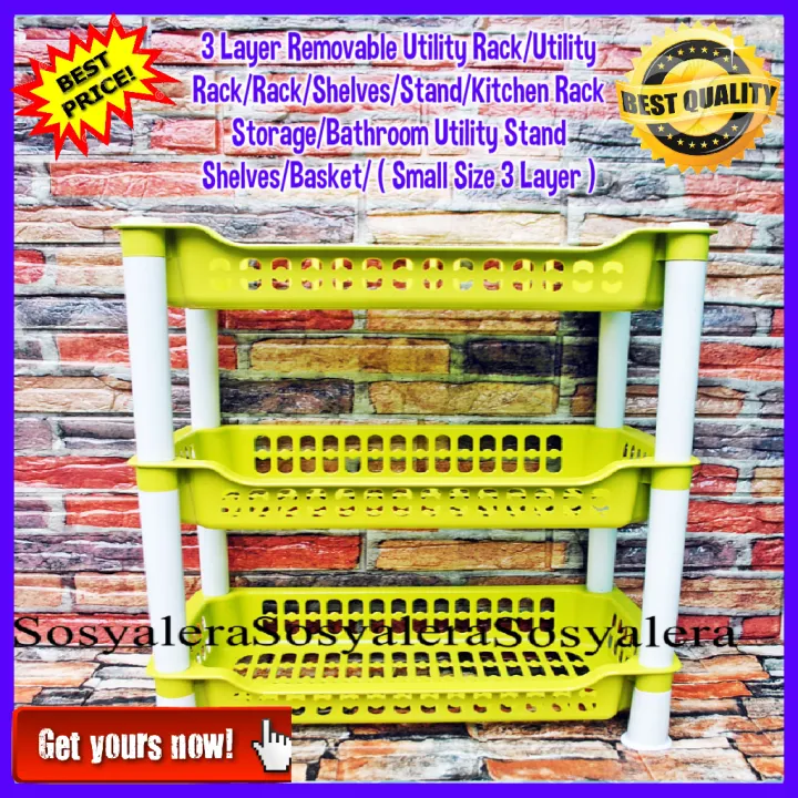 Sosyalera 3 Layer Utility Rack/Removable Utility Rack/Rack/Shelves