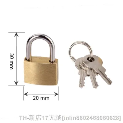【CC】♣▥  1 Set Small Padlock With 2 Keys Door Lock Luggage Mailbox Security Manual 20mmx30mm