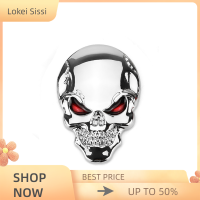 Lokei 3D Metal GOLD Black Skull โครงกระดูกรถรถจักรยานยนต์รูปลอกสติกเกอร์สัญลักษณ์สัญลักษณ์