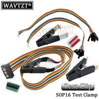 คลิปทดสอบโปรแกรมเมอร์ SOP16 SOP SOIC 16 SOIC16 Pin IC Test Clamp SOP16 ถึง DIP8 Flash Clip สําหรับ 25 series RT809F TL866CS TL866A