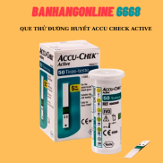 Hộp 50 Que Thử Đường Huyết Accu Check Active - Đức + 10Kim chích máu