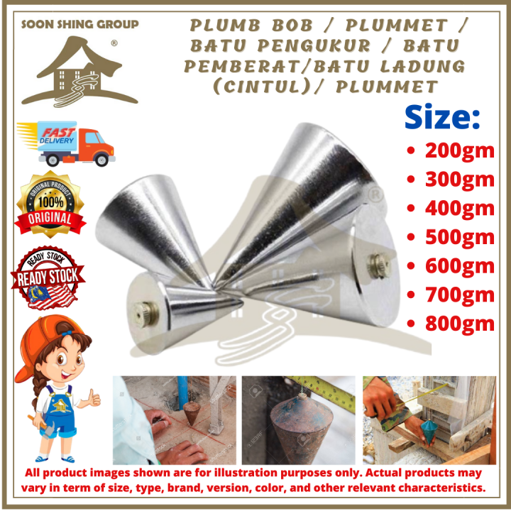 PLUMB BOB / PLUMMET / Batu Pengukur / Batu Pemberat/Batu Ladung (Cintul