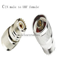 2pcs N Male Female to UHF PL259 Male UHF SO239 Female straight RF Coaxial Cable Connector Adapter