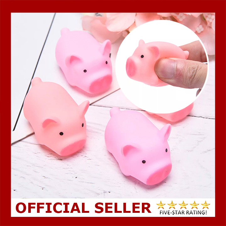 Funny Cute Anti Stress Pig Reliever Sound Animal Autism Mood Vent Squeeze Toy w/ 