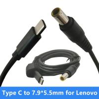 Type C USB C to 7.9*5.5mm Plug Converter Dc Power PD Adapter Charging Cable for Lenovo Thinkpad X60 T60 T61 X200 X201 X220 X230