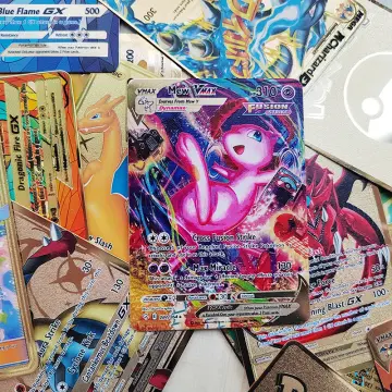 5PCS Pokemon Iron Cards Golden Metal Pokemon Shiny Letters Pikachu Mewtwo  Charizard Vmax Game Collection Card Anime Metal Gifts