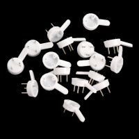 【cw】 20PCS White Painting Photo Plastic Invisibl Nail Plastic Hanging Hanger Home Decor Wall Hooks Mount Picture Frame Seamless Nail ！