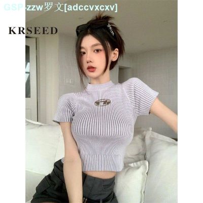 Diesel KRSEED Pure Desire Advanced Sense Of Short Sleeve T-Shirt Design Feeling Female Summer New Niche Cultivate Ones Morality Show Thin Short Jacket