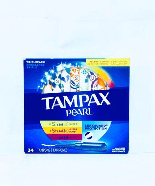 Tampax Pearl ( Super, Super Plus, Ultra ) From USA (34 tampons) Lazada PH
