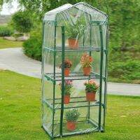 Practical PVC Greenhouse Plant Cover Transparent Easy Assembly Wind Protection Greenhouse Replacement Cover