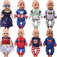 Doll Clothes 2Pcs/Set Superheros Clothes Cosplay For 18 Inch American Doll amp; 43 Cm New Born Baby AccessoriesLogan Boy Doll Gift