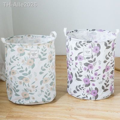 ✘✎☊ Color printed Clothing Basket Cotton Large Capacity Storage Folding simple storage basket