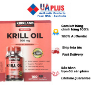 Dầu nhuyễn thể kirkland krill oil 500mg 160 viên