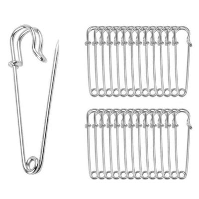 20pcs 38/45/75/80/100mm Large Safety Pins Brooch Base Hook for For DIY Lock Jewelry Craft Making Accessories Supplies Materials