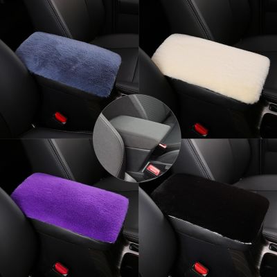 1pcs 30*20CM Universal Warm Fur Plush Car Armrest Box Cover Mat Soft Pad Cushion Protector Home Textile Plush Hand Rests Cushion