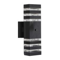 Outdoor Wall Light Porch Light Exterior Light Fixtures Waterproof Black Acrylic Housing for Front Porch, Patio