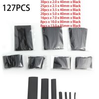 127 Pcs Heat Shrink Sleeving Tube Tube Assortment Kit Electrical Connection Electrical Wire Wrap Cable Waterproof Shrinkage 2:1 Electrical Circuitry P