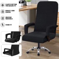 Office Chairs Cover Fleece Gaming Chair Covers with Arms Silla Gamer Slipcover Stretch Armchair Protector sillas de oficina Sofa Covers Slips