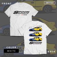 Honda Civic  Japan Car Automotive T Shirt เสื้อยืดคอตตอน 100% ใส่สบาย เสื้อยืดคอกลม ทรงหลวม เสื้อยืดแขนสั้นทรงหลวมสไตล์