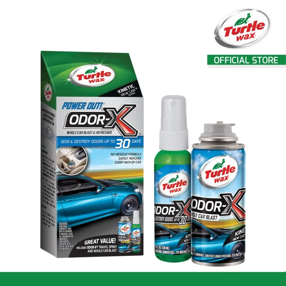 COD】 ✾¤ஐ Turtle Wax Power Out! Odor-X Kit Odor Eliminator Refresher -  Kinetic New Car Scent 50653
