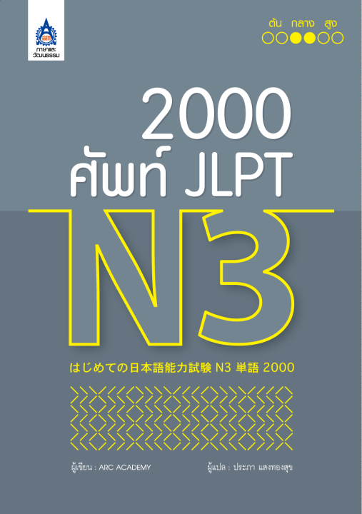 หนังสือเรียนภาษาญี่ปุ่น 2000ศัพท์ JLPT N3