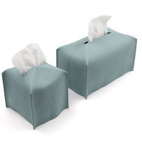 Dispenser PU Modern Vanity Countertop Leather Case Bathroom Decoration Tissues Roll Cover Holder Box