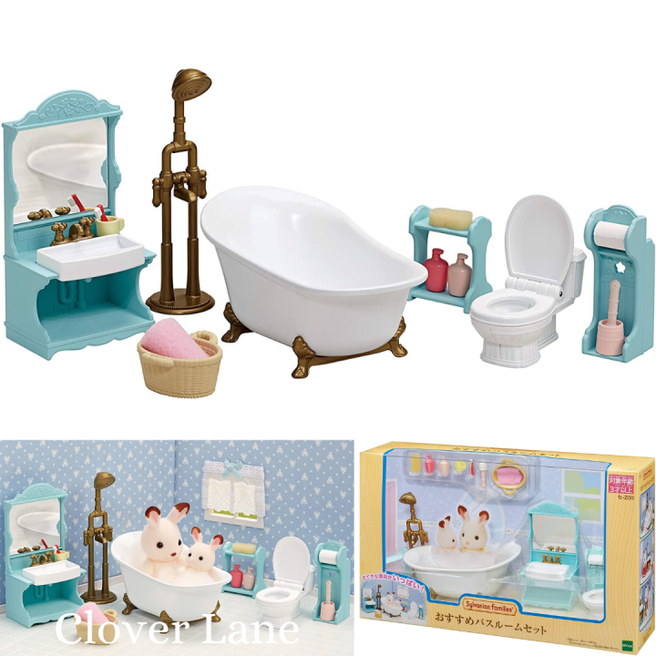 [LEGIT SELLER] Sylvanian Families Bathroom Furniture Room Set Dollhouse